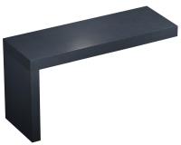 Набор 2 в 1 Wellsee Genuine Tree 162007001, столешница под раковину (120 х 50 см), опора для столешницы, структурный антрацит