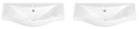 Набор 2 в 1 Wellsee Bisou 151205001, подвесные/мебельные раковины 2 шт, 65 см