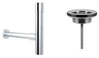 Набор 2 в 1 Сифон + выпуск для раковины Wellsee Drainage System 182114005