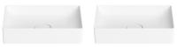 Набор 2 в 1 Wellsee Pure BY Wellsee 150704001, накладные раковины 2 шт, 50 см