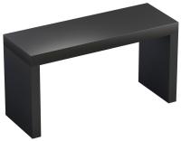 Набор 3 в 1 Wellsee Genuine Tree 162024002, столешница под раковину 1 шт (140 х 50 см), опора для столешницы 2 шт, матовый черный