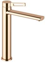 Высокий смеситель для раковины на столешницу Wellsee ONCE! and forever 182409000, розовое золото