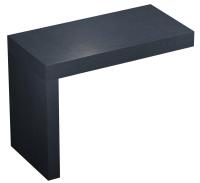 Набор 2 в 1 Wellsee Genuine Tree 162005001, столешница под раковину (80 х 50 см), опора для столешницы, структурный антрацит