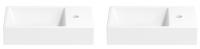 Набор 2 в 1 Wellsee WC Area 151803001, подвесные/накладные раковины 2 шт, 45 см