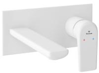 Встраиваемый смеситель для раковины Wellsee ICON! for life 182315001 (с внутренней частью), белый