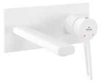 Встраиваемый смеситель для раковины Wellsee ONCE! and forever 182415001 (с внутренней частью), белый