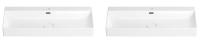 Набор 2 в 1 Wellsee Bromance 151601001, накладные раковины 2 шт, 90 см