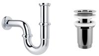 Набор 2 в 1 Сифон + выпуск для раковины Wellsee Drainage System 182102004