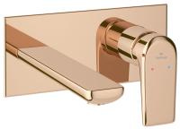 Встраиваемый смеситель для раковины Wellsee ICON! for life 182314001 (с внутренней частью), розовое золото