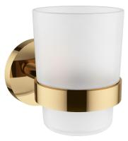 Стакан для зубных щеток с держателем Wellsee Finishing Touch 182508000, золото