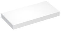 Влагостойкая столешница под накладную раковину Wellsee Genuine Tree 162017000, 80 x 50 см, матовый белый