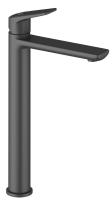 Высокий смеситель для раковины на столешницу Wellsee ICON! for life 182307000, черный