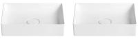 Набор 2 в 1 Wellsee Pure BY Wellsee 150702001, накладные раковины 2 шт, 50 см