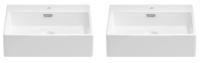 Набор 2 в 1 Wellsee Graceful Pro 150902001, подвесные/накладные раковины 2 шт, 50 см