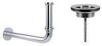 Набор 2 в 1 Сифон + выпуск для раковины Wellsee Drainage System 182101005