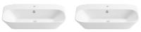 Набор 2 в 1 Wellsee Eclatant 151301001, накладные раковины 2 шт, 65 см