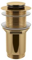 Донный клапан для раковины без перелива Wellsee Drainage System 182136000, латунь, золото