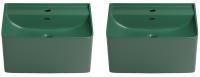 Набор 2 в 1 Wellsee FR.Euphoria 150103001, подвесные раковины 2 шт, 51 см, зеленый