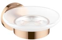 Мыльница с держателем Wellsee Finishing Touch 182504000, розовое золото