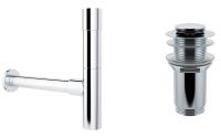 Набор 2 в 1 Сифон для раковины + донный клапан Wellsee Drainage System 182114002