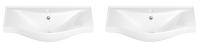 Набор 2 в 1 Wellsee Bisou 151201001, подвесные раковины 2 шт, 45 см