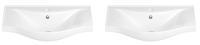 Набор 2 в 1 Wellsee Bisou 151202001, подвесные/мебельные раковины 2 шт, 50 см