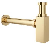 Сифон для раковины Wellsee Drainage System 182111000, латунь, золото