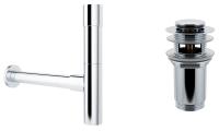 Набор 2 в 1 Сифон для раковины + донный клапан Wellsee Drainage System 182114001