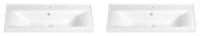 Набор 2 в 1 Wellsee FreeDom 151104001, подвесные/мебельные раковины 2 шт,  65 см