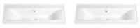 Набор 2 в 1 Wellsee FreeDom 151106001, подвесные/мебельные раковины 2 шт, 80 см