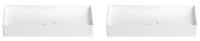 Набор 2 в 1 Wellsee Pure BY Wellsee 150711001, накладные раковины 2 шт, 75 см