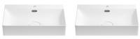 Набор 2 в 1 Wellsee DeSire 151501001, накладные раковины 2 шт, 55 см