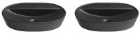 Набор 2 в 1 Wellsee Calin 150202001 накладные раковины 2 шт, 60 см черный