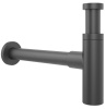 Сифон для раковины Wellsee Drainage System 182120000, латунь, матовый черный