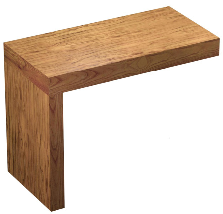 Набор 2 в 1 Wellsee Genuine Tree 162009001, столешница под раковину (80 х 50 см), опора для столешницы, светлый дуб Оксфорд