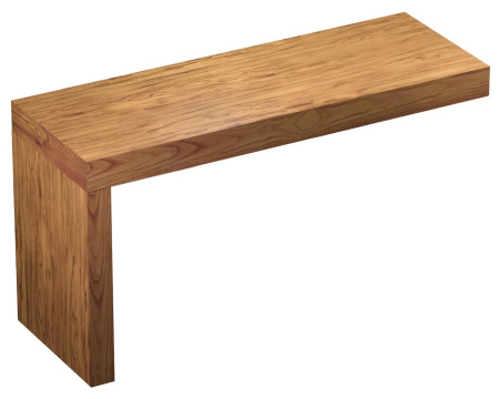 Набор 2 в 1 Wellsee Genuine Tree 162012001, столешница под раковину ( 140 х 50 см), опора для столешницы, светлый дуб Оксфорд