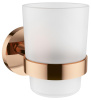 Стакан для зубных щеток с держателем Wellsee Finishing Touch 182509000, розовое золото