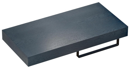 Набор 2 в 1 Wellsee Genuine Tree 162006005, столешница под раковину (100 х 50 см, структурный антрацит), полотенцедержатель (матовый черный)