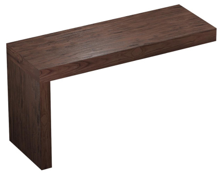 Набор 2 в 1 Wellsee Genuine Tree 162015001, столешница под раковину (120 х 50 см), опора для столешницы, темный дуб Гварнери