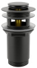 Донный клапан для раковины с переливом Wellsee Drainage System 182130000, латунь, матовый черный