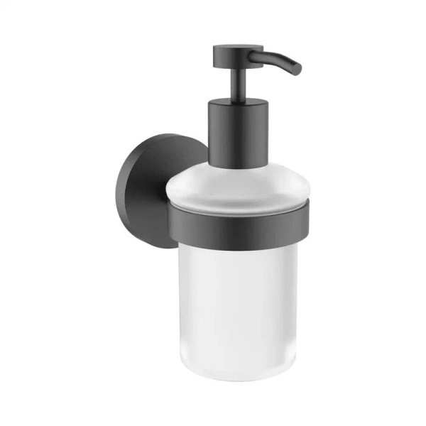 Набор аксессуаров для ванной 2 в 1 Wellsee Finishing Touch: дозатор для мыла и крючок 182512001, черный