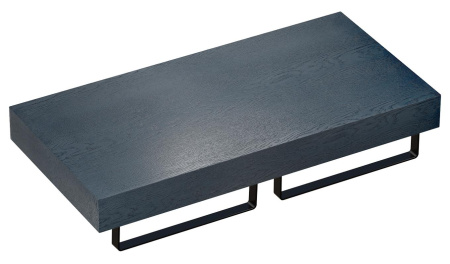 Набор 3 в 1 Wellsee Genuine Tree 162006006, столешница под раковину 1 шт (100 х 50 см, структурный антрацит), полотенцедержатель 2 шт (матовый черный)