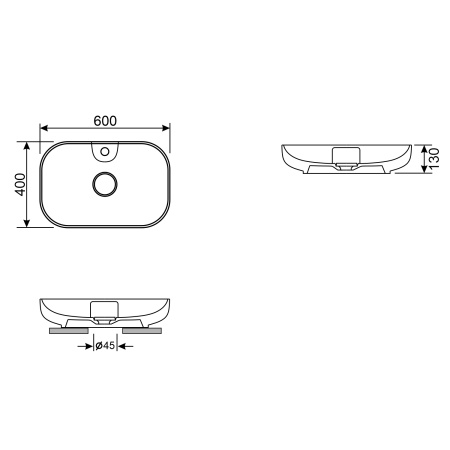 Набор 2 в 1 Wellsee Croquis 2.0 150401001, накладные раковины 2 шт, 60 см Набор 2 в 1 Wellsee Croquis 2.0 150401001, накладные раковины 2 шт, 60 см