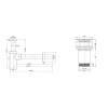 Набор 2 в 1 Сифон + выпуск для раковины Wellsee Drainage System 182104004