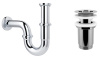 Набор 2 в 1 Сифон + выпуск для раковины Wellsee Drainage System 182102004