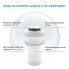 Набор 2 в 1 Сифон для раковины + донный клапан Wellsee Drainage System 182108002, матовый белый