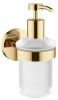 Дозатор для жидкого мыла с держателем Wellsee Finishing Touch 182513000, золото