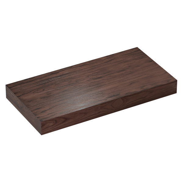 Набор 3 в 1 Wellsee Genuine Tree 162013002, столешница под раковину 1 шт (80 х 50 см), опора для столешницы 2 шт, темный дуб Гварнери