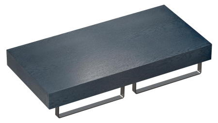 Набор 3 в 1 Wellsee Genuine Tree 162006004, столешница под раковину 1 шт (100 х 50 см, структурный антрацит), полотенцедержатель 2 шт (полированная нержавеющая сталь)