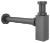Сифон для раковины Wellsee Drainage System 182110000, латунь, матовый черный